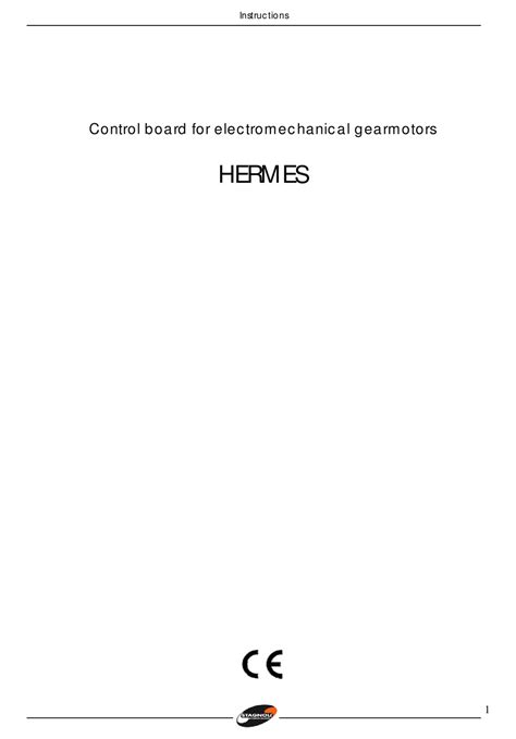 stagnoli hermes 200|STAGNOLI HERMES INSTRUCTIONS MANUAL Pdf Download.